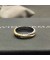 David Yurman كروس الصف الثاني خاتم الفضة الاسترليني مع الذهب الأصفر عيار 14 قيراط 7.4 ملم