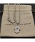David Yurman همسة تميمة 18K الذهب الأبيض مع الذهب الماس و الياقوت الأزرق 24.6 ملم