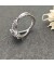 David Yurman اللانهاية خاتم الفضة الاسترليني مع الماس 13mm
