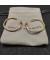 David Yurman الذهب الأقراط 18K الذهب الأصفر مع الماس 19mm