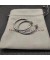 David Yurman الذهب الأقراط الفضة الاسترليني مع الماس 19mm