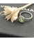 David Yurman صغيرتي سيدة الذهب مدي خاتم الفضة الاسترليني مع Prasiolite والماس 7mm