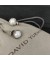 David Yurman صغيرتي سيدة أقراط الفضة الاسترليني مع اللؤلؤ 8mm
