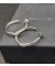 David Yurman صغيرتي X الأقراط الفضة الاسترليني مع الذهب الماس 12.6 ملم