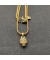 David Yurman الجمجمة تميمة كاملة الذهب الماس و الذهب الأصفر عيار 18 قيراط 14mm