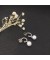 David Yurman سولاري إسقاط أقراط الفضة مع اللؤلؤ والماس 22mm و