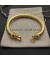 David Yurman المرأة مشبك Cablespira الإسورة سوار الذهب الأصفر عيار 18 قيراط مع الياقوت والماس 7mm