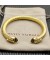 David Yurman المرأة الكلاسيكية كابل سوار الكفة 18K الذهب الأصفر مع الماس البني 7mm