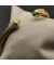 David Yurman المرأة الكلاسيكية كابل الكفة سوار الذهب الأصفر عيار 18 قيراط مع الضوء الأخضر الماس 5mm