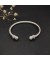 David Yurman المرأة الكلاسيكية كابل سوار الكفة الفضة الاسترليني مع اللؤلؤ والماس 5mm