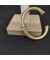 David Yurman المرأة الكلاسيكية كابل محطة الكفة سوار الذهب الأصفر عيار 18 قيراط الذهب الماس 7mm