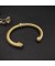 David Yurman المرأة الكلاسيكية كابل محطة الكفة سوار الذهب الأصفر عيار 18 قيراط الذهب الماس 7mm