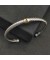 David Yurman المرأة الكلاسيكية كابل محطة سوار الكفة الفضة الاسترليني مع 18K الذهب الأصفر الماس الأزرق 4mm