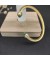 David Yurman المرأة الكلاسيكية Cablespira سوار الكفة 18K الذهب الأصفر مع الماس الأزرق 5mm