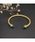 David Yurman المرأة الكلاسيكية Cablespira سوار الكفة 18K الذهب الأصفر مع الماس الأزرق 5mm