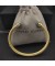 David Yurman المرأة الكلاسيكية Cablespira سوار الكفة 18K الذهب الأصفر مع الماس الأزرق 5mm
