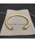 David Yurman المرأة الكلاسيكية Cablespira سوار الكفة 18K الذهب الأصفر مع الماس الأصفر 5mm