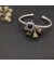 David Yurman المرأة الكلاسيكية Cablespira محطة سوار الكفة الفضة الاسترليني مع الجزع الأسود والماس 4mm