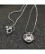 David Yurman المرأة اللانهاية قلادة قلادة من الفضة الاسترليني مع الذهب الماس 7mm