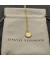 David Yurman المرأة الأولي سحر قلادة 18K الذهب الأصفر مع الماس Z