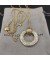 David Yurman المرأة الذهب كروس قلادة قلادة 18K الذهب الأصفر مع الماس 30mm