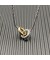 David Yurman المرأة صغيرتي كابل ربط قلادة قلادة من الفضة الاسترليني مع الذهب الأصفر عيار 14 قيراط 15mm