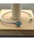 David Yurman المرأة صغيرتي سيدة سوار من الفضة الاسترليني مع الماس الأزرق 3mm