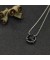 David Yurman المرأة صغيرتي سيدة قلادة قلادة من الفضة الاسترليني مع الجزع الأسود 8mm