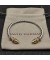 David Yurman المرأة صغيرتي هيلانة الكلاسيكية كابل سوار الكفة الفضة الاسترليني مع 18K الذهب الأصفر قباب الذهب والماس 4mm