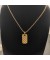 David Yurman المرأة صغير منحوت كابل الوسم تميمة 18K الذهب الأصفر 10mm