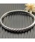 David Yurman المرأة منحوت كابل الإسورة سوار الذهب الأبيض عيار 18 قيراط 6.2 ملم