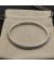 David Yurman المرأة منحوت كابل 18K سوار الذهب الأبيض مع الماس 6.2 ملم