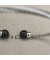 David Yurman المرأة سولاري Cablespira سوار الكفة الفضة الاسترليني مع الجزع الأسود والماس 3mm