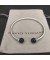 David Yurman المرأة سولاري Cablespira سوار الكفة الفضة الاسترليني مع الجزع الأسود والماس 3mm