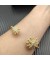 David Yurman المرأة النجمي كابل سوار الكفة 18K الذهب الأصفر مع الماس 4mm