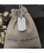 David Yurman الرجال شيفرون الوسم قلادة من الفضة الاسترليني مع الماس 35mm