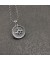 David Yurman الرجال البحري البوصلة تميمة الفضة الاسترليني مع مركز الماس الأسود 20mm