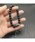 David Yurman الرجال الروحية الخرز سوار الفضة الاسترليني مع الجزع الأسود 8mm
