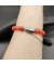 David Yurman الرجال الروحية الخرز سوار الفضة الاسترليني مع العقيق الأحمر 8mm