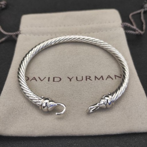 David Yurman المرأة مشبك الكلاسيكية كابل الإسورة الفضة الاسترليني 5mm