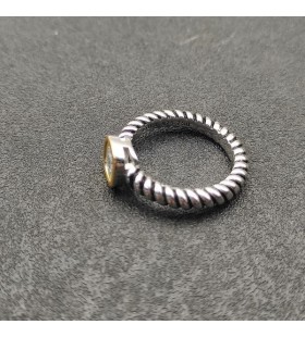 David Yurman 6mm الدهون مربع الأبيض خاتم الماس