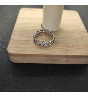 David Yurman بلمونت كبح الرابط الفرقة خاتم الفضة الاسترليني 5mm