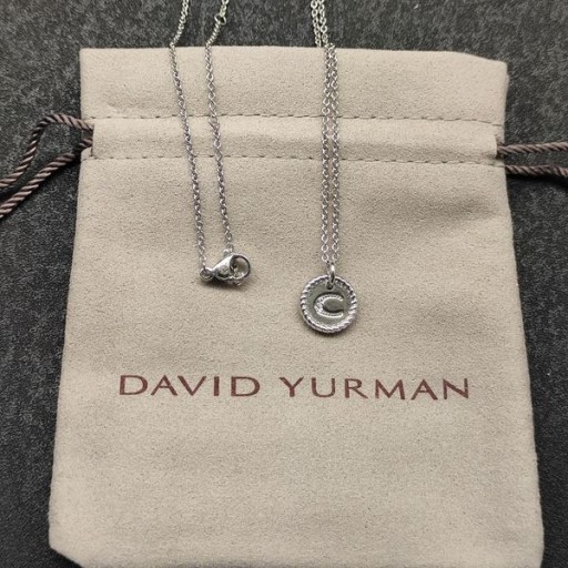 David Yurman Počáteční Kouzlo Mincovního Stříbra s Diamond C
