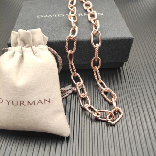 David Yurman Dámské Madison Řetěz Náhrdelník, 18K Rose Gold 11mm