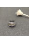 David Yurman Crossover Prsten Mincovní Stříbro s 14 k Žluté Zlato 17mm