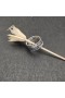 David Yurman Double X Crossover Prsten Stříbrný s Diamanty 13mm