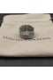 David Yurman Double X Crossover Prsten Stříbrný s Diamanty 13mm
