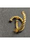 David Yurman Tvarovaná Kabel Hoop Náušnice 18K Žluté Zlato 40mm