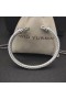 David Yurman Dámské Klasické Kabelové Spony Náramek Náramek z Mincovního Stříbra s Diamanty 5mm