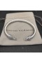 David Yurman Dámské Klasické Kabelové Spony Náramek Náramek z Mincovního Stříbra s Diamanty 5mm